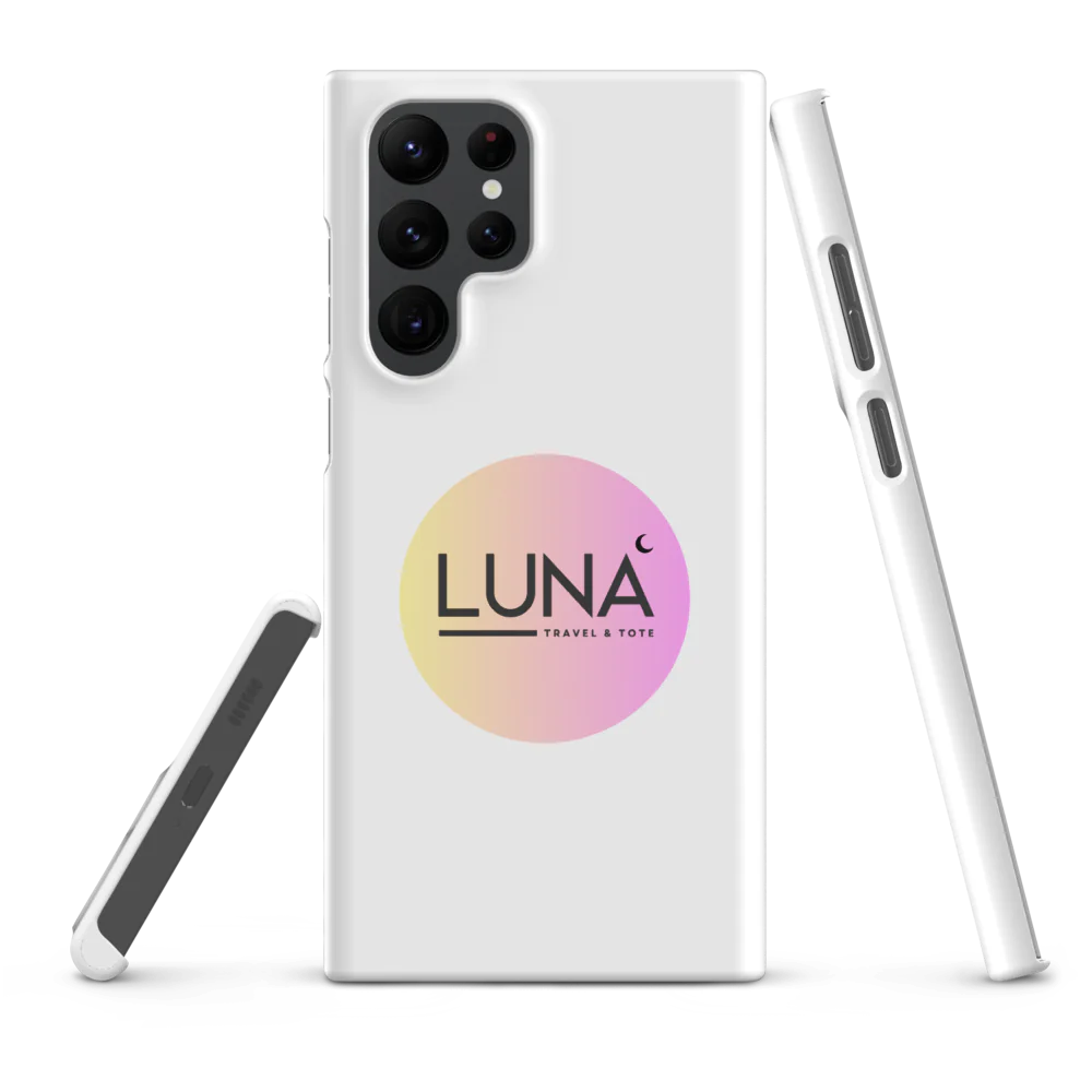 Snap Case for Samsung® S20 to S25 with Luna Travel & Tote Logo
