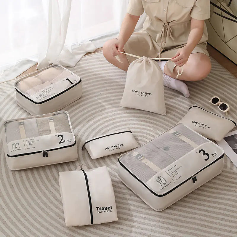 Elegant Travel Storage Bag Set (7 piece) – Chic & Organized Packing