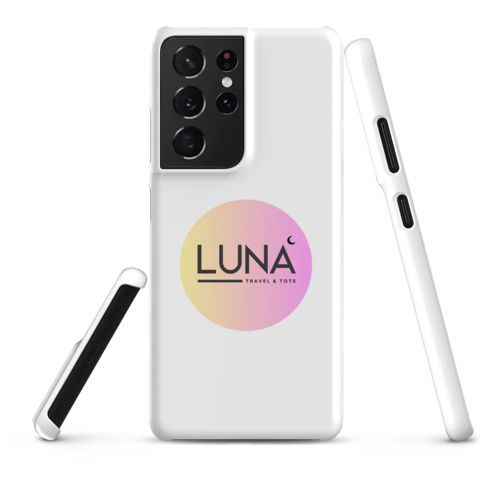Snap Case for Samsung® S20 to S25 with Luna Travel & Tote Logo