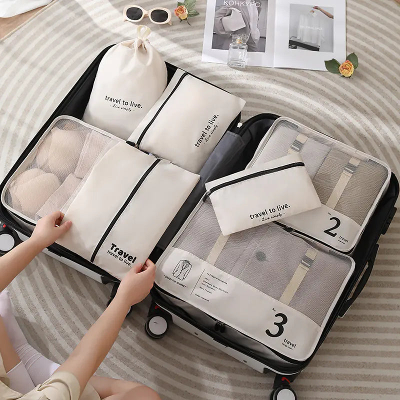 Elegant Travel Storage Bag Set (7 piece) – Chic & Organized Packing