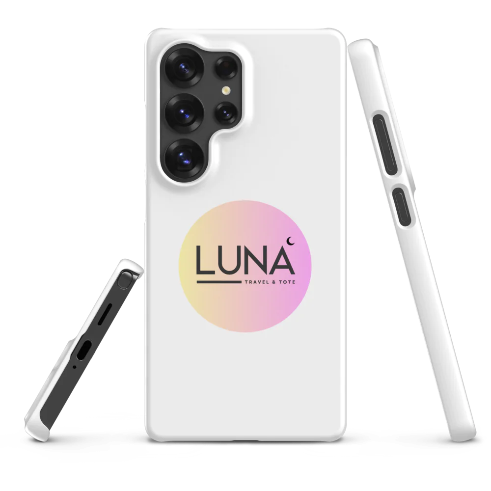 Snap Case for Samsung® S20 to S25 with Luna Travel & Tote Logo