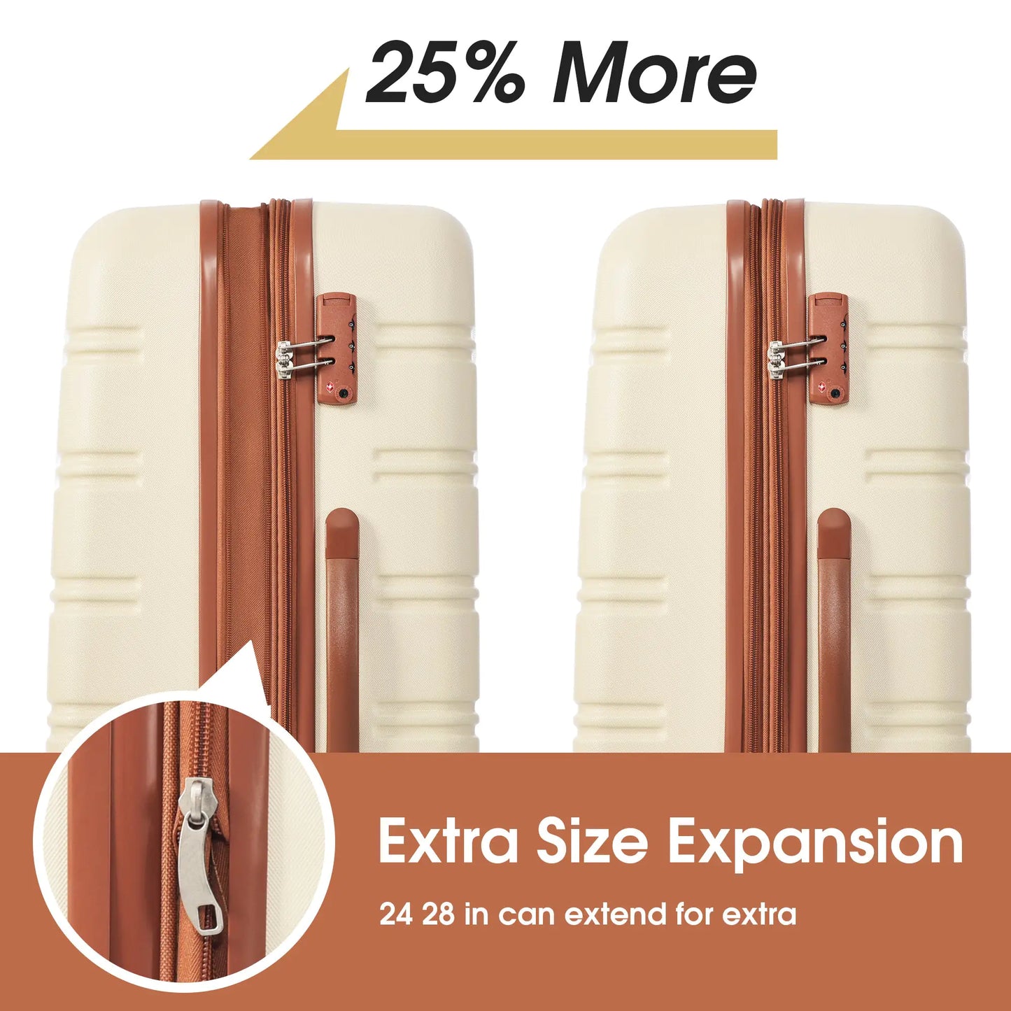 Jetsetter 3-Piece Luggage Set with TSA Lock