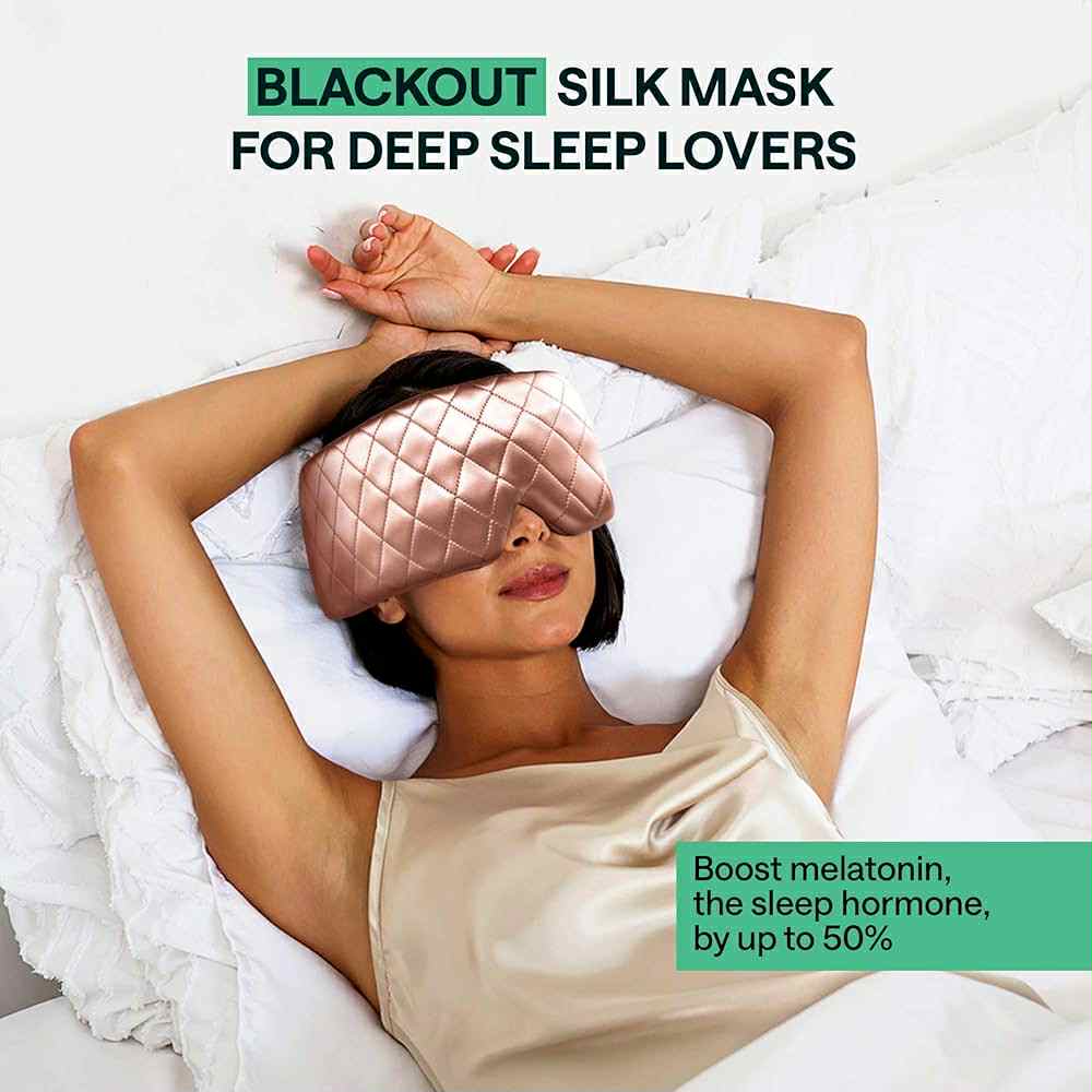 Mulberry 100% Silk Bliss Sleep Mask - Ultra Soft Luxury